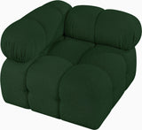 Ames Green Boucle Fabric Corner 611Green-Corner Meridian Furniture