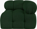 Ames Green Boucle Fabric Corner 611Green-Corner Meridian Furniture