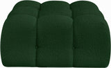 Ames Green Boucle Fabric Ottoman 611Green-Ott Meridian Furniture