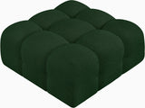 Ames Green Boucle Fabric Ottoman 611Green-Ott Meridian Furniture