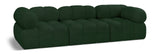 Ames Green Boucle Fabric Modular Sofa 611Green-S102A Meridian Furniture