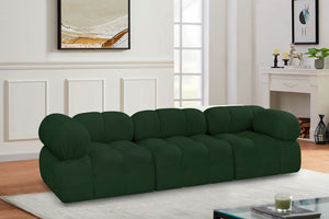 Ames Green Boucle Fabric Modular Sofa 611Green-S102A Meridian Furniture