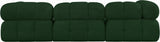 Ames Green Boucle Fabric Modular Sofa 611Green-S102A Meridian Furniture