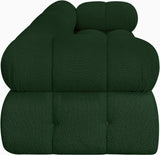 Ames Green Boucle Fabric Modular Sofa 611Green-S102A Meridian Furniture