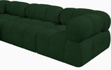 Ames Green Boucle Fabric Modular Sofa 611Green-S102A Meridian Furniture