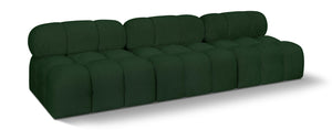 Ames Green Boucle Fabric Modular Sofa 611Green-S102B Meridian Furniture