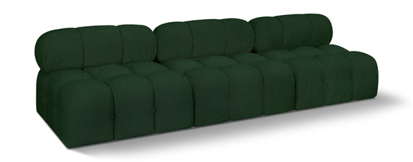 Ames Green Boucle Fabric Modular Sofa 611Green-S102B Meridian Furniture