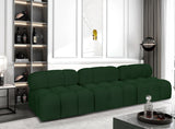 Ames Green Boucle Fabric Modular Sofa 611Green-S102B Meridian Furniture