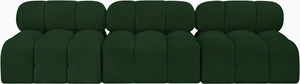 Ames Green Boucle Fabric Modular Sofa 611Green-S102B Meridian Furniture