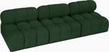 Ames Green Boucle Fabric Modular Sofa 611Green-S102B Meridian Furniture