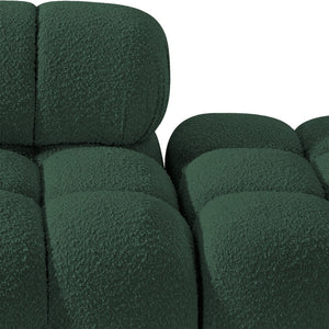 Meridian Furniture Ames Modular Sectional Sofa in Rich Green Boucle Low Profile Contemporary Design 611Green-S102D