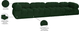 Ames Green Boucle Fabric Modular Sofa 611Green-S136A Meridian Furniture