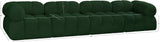 Ames Green Boucle Fabric Modular Sofa 611Green-S136A Meridian Furniture