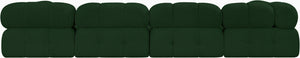 Ames Green Boucle Fabric Modular Sofa 611Green-S136A Meridian Furniture