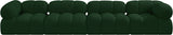 Ames Green Boucle Fabric Modular Sofa 611Green-S136A Meridian Furniture