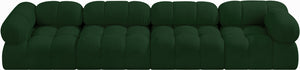 Ames Green Boucle Fabric Modular Sofa 611Green-S136A Meridian Furniture