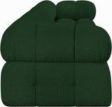 Ames Green Boucle Fabric Modular Sofa 611Green-S136A Meridian Furniture