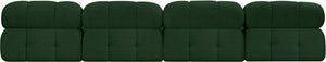 Ames Green Boucle Fabric Modular Sofa 611Green-S136B Meridian Furniture