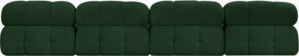 Ames Green Boucle Fabric Modular Sofa 611Green-S136B Meridian Furniture