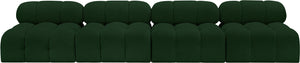 Ames Green Boucle Fabric Modular Sofa 611Green-S136B Meridian Furniture