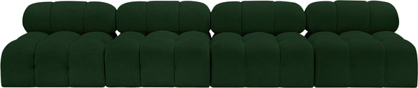 Ames Green Boucle Fabric Modular Sofa 611Green-S136B Meridian Furniture