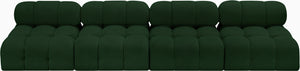 Ames Green Boucle Fabric Modular Sofa 611Green-S136B Meridian Furniture