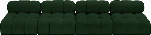 Ames Green Boucle Fabric Modular Sofa 611Green-S136B Meridian Furniture