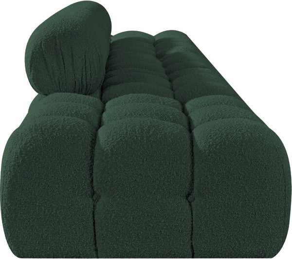 Meridian Furniture Ames Five Piece Modular Sectional Sofa in Textured Boucle for Open Living Rooms 611Green-S170A
