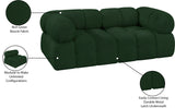 Ames Green Boucle Fabric Modular Sofa 611Green-S68A Meridian Furniture