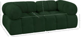 Ames Green Boucle Fabric Modular Sofa 611Green-S68A Meridian Furniture