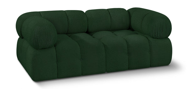 Ames Green Boucle Fabric Modular Sofa 611Green-S68A Meridian Furniture