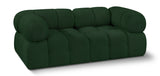 Ames Green Boucle Fabric Modular Sofa 611Green-S68A Meridian Furniture