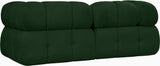 Ames Green Boucle Fabric Modular Sofa 611Green-S68A Meridian Furniture