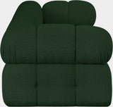 Ames Green Boucle Fabric Modular Sofa 611Green-S68A Meridian Furniture