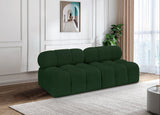 Ames Green Boucle Fabric Modular Sofa 611Green-S68B Meridian Furniture