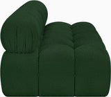 Ames Green Boucle Fabric Modular Sofa 611Green-S68B Meridian Furniture