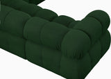 Ames Green Boucle Fabric Modular Sectional 611Green-Sec4A Meridian Furniture