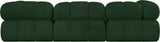 Ames Green Boucle Fabric Modular Sectional 611Green-Sec4A Meridian Furniture