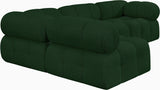 Ames Green Boucle Fabric Modular Sectional 611Green-Sec4A Meridian Furniture