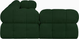 Ames Green Boucle Fabric Modular Sectional 611Green-Sec4A Meridian Furniture