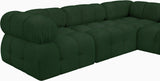 Ames Green Boucle Fabric Modular Sectional 611Green-Sec4B Meridian Furniture