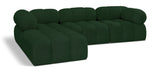 Ames Green Boucle Fabric Modular Sectional 611Green-Sec4B Meridian Furniture