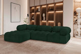 Ames Green Boucle Fabric Modular Sectional 611Green-Sec4B Meridian Furniture