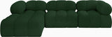 Ames Green Boucle Fabric Modular Sectional 611Green-Sec4B Meridian Furniture