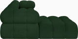 Ames Green Boucle Fabric Modular Sectional 611Green-Sec4B Meridian Furniture