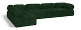 Ames Green Boucle Fabric Modular Sectional 611Green-Sec5A Meridian Furniture