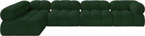 Ames Green Boucle Fabric Modular Sectional 611Green-Sec5A Meridian Furniture