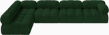 Ames Green Boucle Fabric Modular Sectional 611Green-Sec5A Meridian Furniture