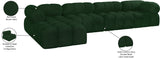 Ames Green Boucle Fabric Modular Sectional 611Green-Sec5B Meridian Furniture