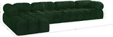 Ames Green Boucle Fabric Modular Sectional 611Green-Sec5B Meridian Furniture